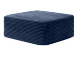 37.5" Corduroy Square Upholstered Ottoman, Soft Padded Foot Stool for Living Room Bedroom Decor W5515P513236