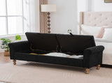 65.75" Wide Modern Upholstered Storage Bench With Double Lids 11017583