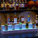 LED Lighted Liquor Bottle Display Shelf, 37 Inch Bar Display Shelf, DIY Illuminated Bottle Shelf W2178P163143