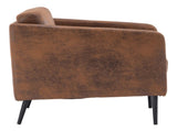 Hydrogen Bomb Iron Legs Wooden Frame 74*71*74cm Bronzing Cloth Indoor Chair Orange 04180848