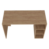 Sanders Computer Desk in Melamine with Open Storage, Natural Oak B128P263728