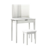 ZNTS Vanity Desk Set With Mirror For Makeup, Makeup Table With 1 Drawer Storage Cosmetics, Vanity W760P206124