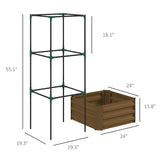 Garden BedFlower shelf,Wood Planter Box 93261141