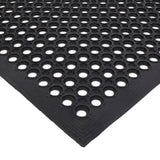 Bar Kitchen Industrial Multi-functional Anti-fatigue Drainage Rubber Non-slip Hexagonal Mat 42121298
