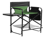 26" Tall Directors Chair with Footrest, 4Portable Bar Height Folding Camping Chair with Built-in Cup 14714257