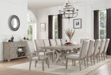 Grey and Grey Oak Padded Arm Chair B062P209279
