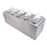 10L Stainless Steel Sauce Pump Dispenser Squeeze Condiment Dispensing Container Condiment Pump 64419830