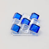 Acrylic Blue & White Tik Tack Toe Game Set B346P325481