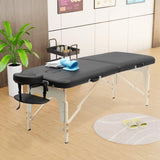 ZNTS Massage Table Portable with Neck Stretcher and Sheets, 84 inch Bed Adjustable Lash Bed 52293987