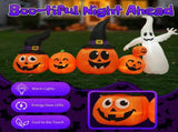 8FT Long Halloween Inflatables Pumpkins Ghost Outdoor Decorations, Blow Up Yard Decoration with 63409138