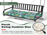 Outdoor Bench Cushion, 60 20 4 Inch, Tufted Waterproof Swing Cushion with Ties, for Patio Bench 89231120