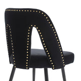 ZNTS Furniture, Collection Modern Contemporary Velvet Upholstered Dining Chair with Nailheads and ld 38247692