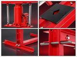 6-Ton Hydraulic Shop Press with Press Plates, H-Frame Garage Benchtop Press, Adjustable Working 64017581