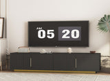 TV Stand with 16 Color LEDs,68" Modern Stand, Cabinet Entertainment Center for 55 60 65 Inch W1321P452903