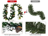 9 Feet Christmas Garland with LED Lights 67883191