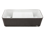 80QT Rattan Square Legs Cooler with Shelf 93465021