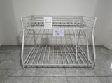 Metal Bunk Bed Twin Over Full Size with Removable Stairs, Heavy Duty Sturdy Frame with 12" Under-Bed W1935P195937