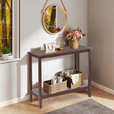 Acacia Wood Console Table, Entryway Living Longs for Living Room, Indoor Outdoor Furniture W2640P209684