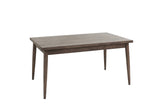 ZNTS Contemporary Walnut Finish 1pc Dining Table Only Solid wood Rectangle Table Melamine MDF Dining Room B011P203548