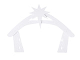 116*53*118cm PVC Nativity Garden Jesus Decoration White 11713425