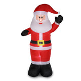 ZNTS 8ft with 4 String Lights Inflatable Garden Santa Claus Decoration 17564043