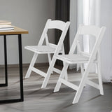 4 Pack Folding Chairs, Resin Chairs with Padded Seat, Comfortable Event Chairs Indoor Outdoor for 09706681
