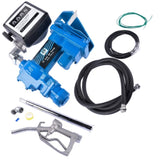 ZNTS 12V 20GPM Portable Fuel Transfer Pump Gasoline + Oil Meter for Gas Diesel Blue 39279177