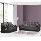 PrimeNest Urbanova Collection Upholstered Convertible Sofabed with Storage, Grey B030P286559