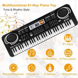 ZNTS 61 Keys Digital Music Electronic Keyboard Electric Piano Musical Instrument Kids Learning Keyboard 34087667