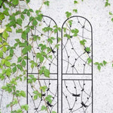 4 Pack Metal Garden Trellis 86.7" x 19.7" Rustproof Trellis for Climbing Plants Outdoor Flower W1586P268047