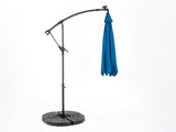 10ft Solar LED Offset Hanging Market Patio Umbrella W640P234516