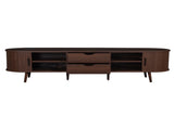70 Inch Mid Century Modern TV Stand, TV Stand for 80 Inch TV, TV Stand with Tambour Doors, Drawers N710P339446P