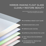31in. H LED Single Vanity Mirror in Polished Crystal Vanity LED Mirror for W2026P203668