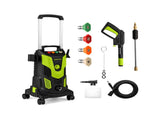 Green Black 2300 PSI Electric Pressure Washer with 4 Quick-Connect Nozzles & Soap Bottle, 1900W 28310152