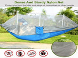 Camping Hammock, Portable Double Hammock with Net,600lbs Load 2 Persons Hammock w/Mosquito 86331379