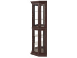 Lighted Corner Curio Cabinet - Glass Display Shelf with Tempered Glass Doors, Adjustable Shelving, W1758P300130