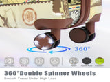 20"/24"/28" 3 pcs/set in PC Spinner Wheel Luggage, Carry on Suitcase, With Printed pattern and 09877553
