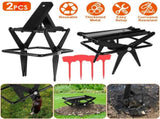 Powerful Mole Snap Trap - Thickened Waterproof Metal, Easy Foot-Step Setup, Humane Instant Kill, 20549992