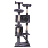 ZNTS Cat Tree Cat Tower with Scratching Ball, Plush Cushion, Ladder and Condos for Indoor Cats, Gray W2181P147631