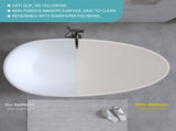 59'' Solid Surface Matte Tub, Freestanding Solid Surface Resin Stone Bathtub, Solid Surface Matte W2753P191227