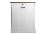Self-pickup is not supported.Tilt Out Trash Can Cabinet, Hidden Wooden Trash Can Cabinet with 66903259