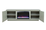73 inch Fireplace TV Stand for TVs up to 85 inches, Sandstone Finish B108P255363