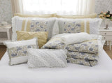 9 Piece Cotton Percale Comforter Set Yellow Cal King B03597198
