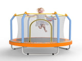55-inch Trampoline for Kids Indoor & Outdoor Small Toddler Trampoline with Basketball Hoop W1163P315238