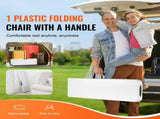 6 ft Plastic Folding Bench, Portable Bench for Indoor and Outdoor Use, Ideal for Picnics, Parties, 85813402