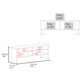 Rock Point Entertainment Center with a Door and Open Storage, Stained Walnut B128P263718