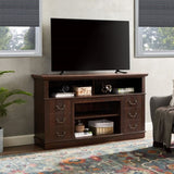 Retro TV Stand Storage for TVs up to 65'', Mid Century Modern TV Stand & Entertainment Center W2275P210044