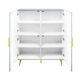 Gaines Gray High Gloss Finish Accent Cabinet B2726P256305