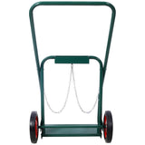 440lbs capacity Cylinder Cart,WELDING CYLINDER HAND TRUCK,Large Dual Oxygen Tank Cart Dolly With W465P175696