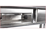 Stainless Steel Kitchen Sink Commercial Freestanding Utility Sink with Drawer and Pull-Out Faucet 48168067